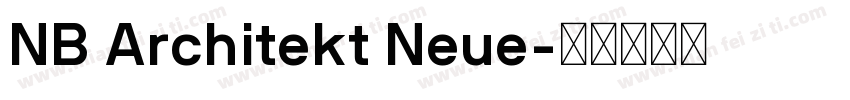 NB Architekt Neue字体转换